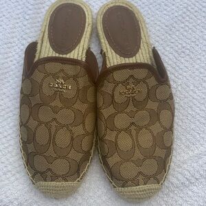 Coach tweed mules size 7 women’s